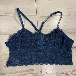 Marilyn Monroe Blue Lace Bralette Large